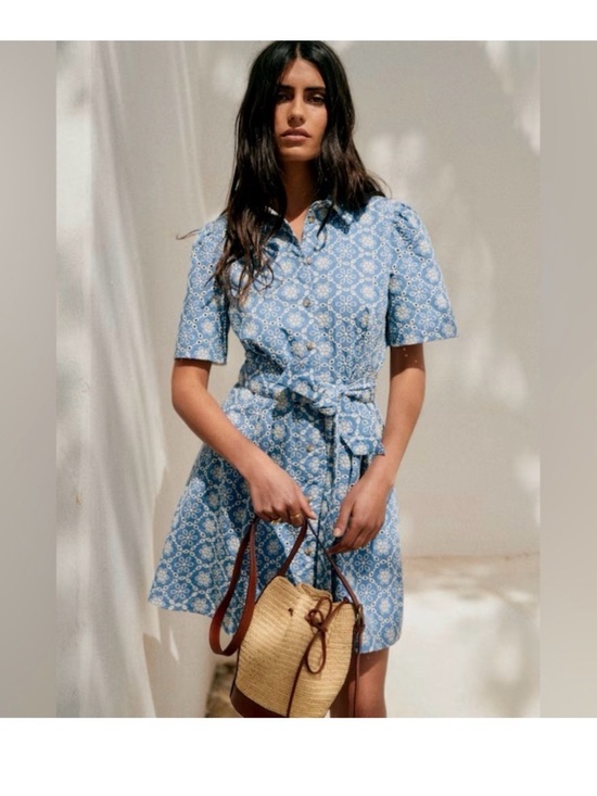 Sezane Dresses & Skirts - Sezane gemini blue dress